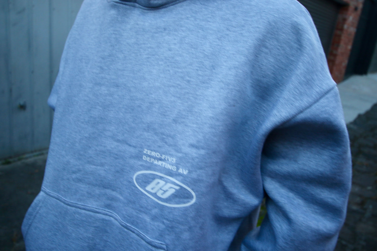 Grey Boxy Heavyweight Hood