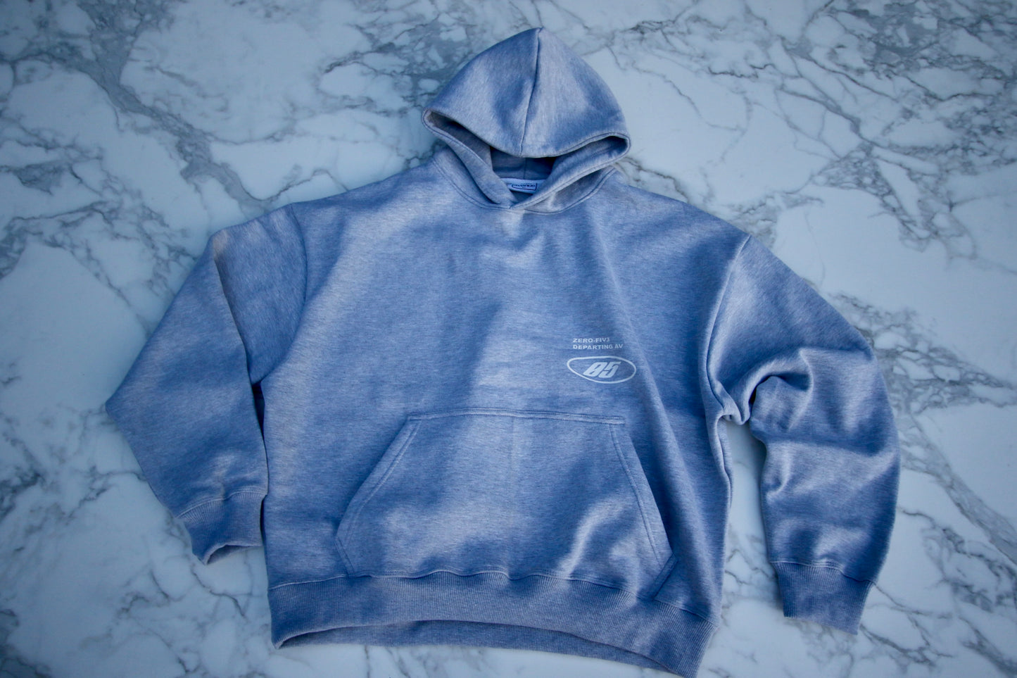 Grey Boxy Heavyweight Hood
