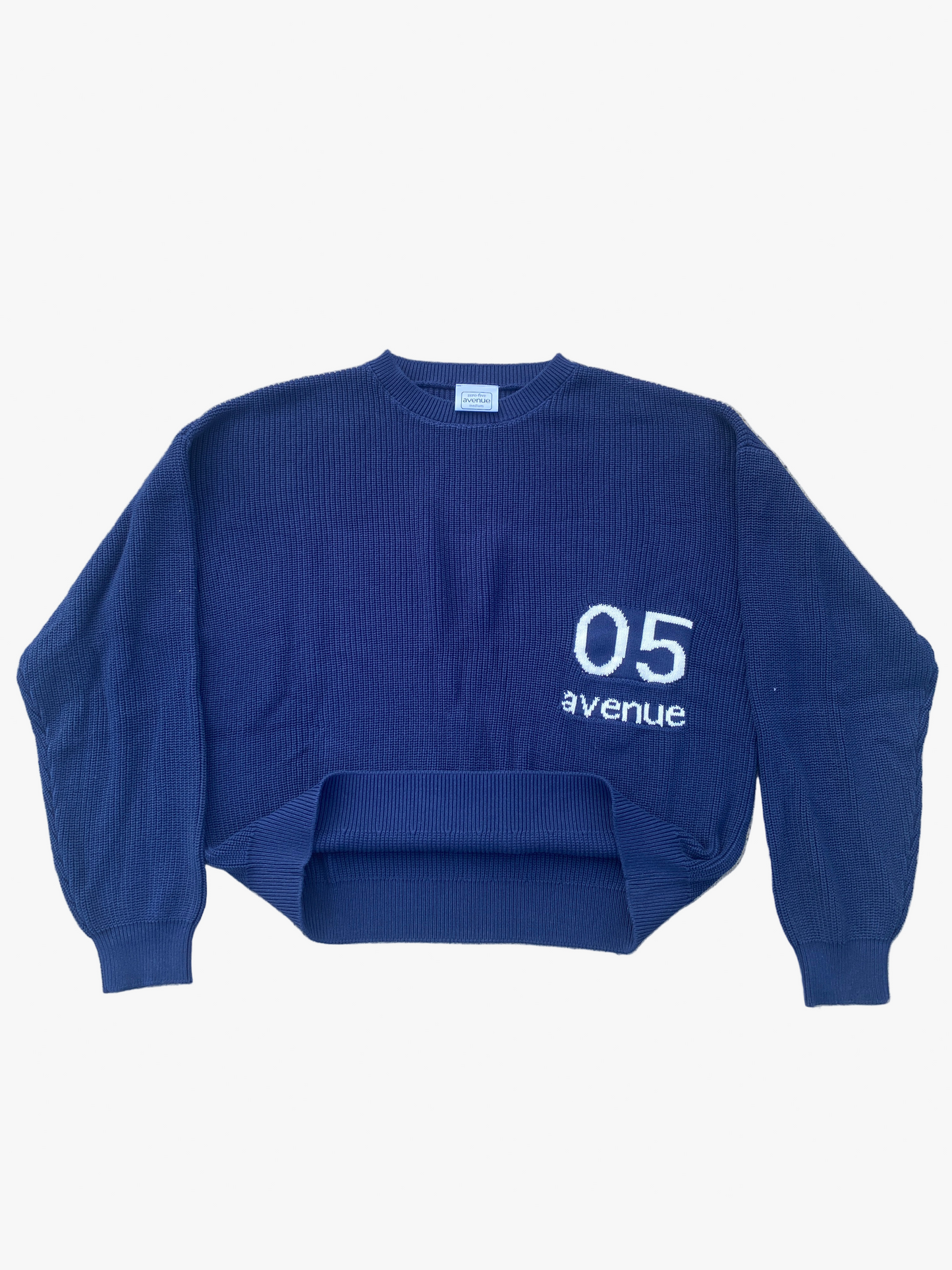 Navy Boxy Knit