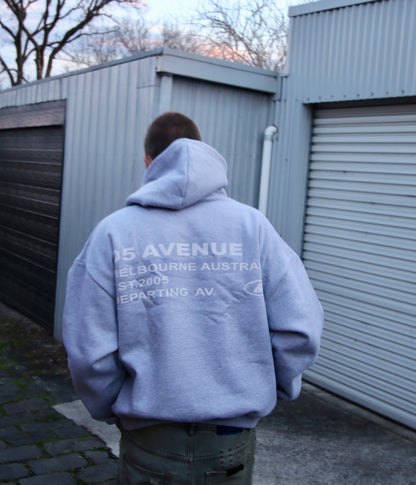 Grey Boxy Heavyweight Hood