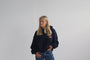 DEPARTING AV BOXY HOOD - NAVY