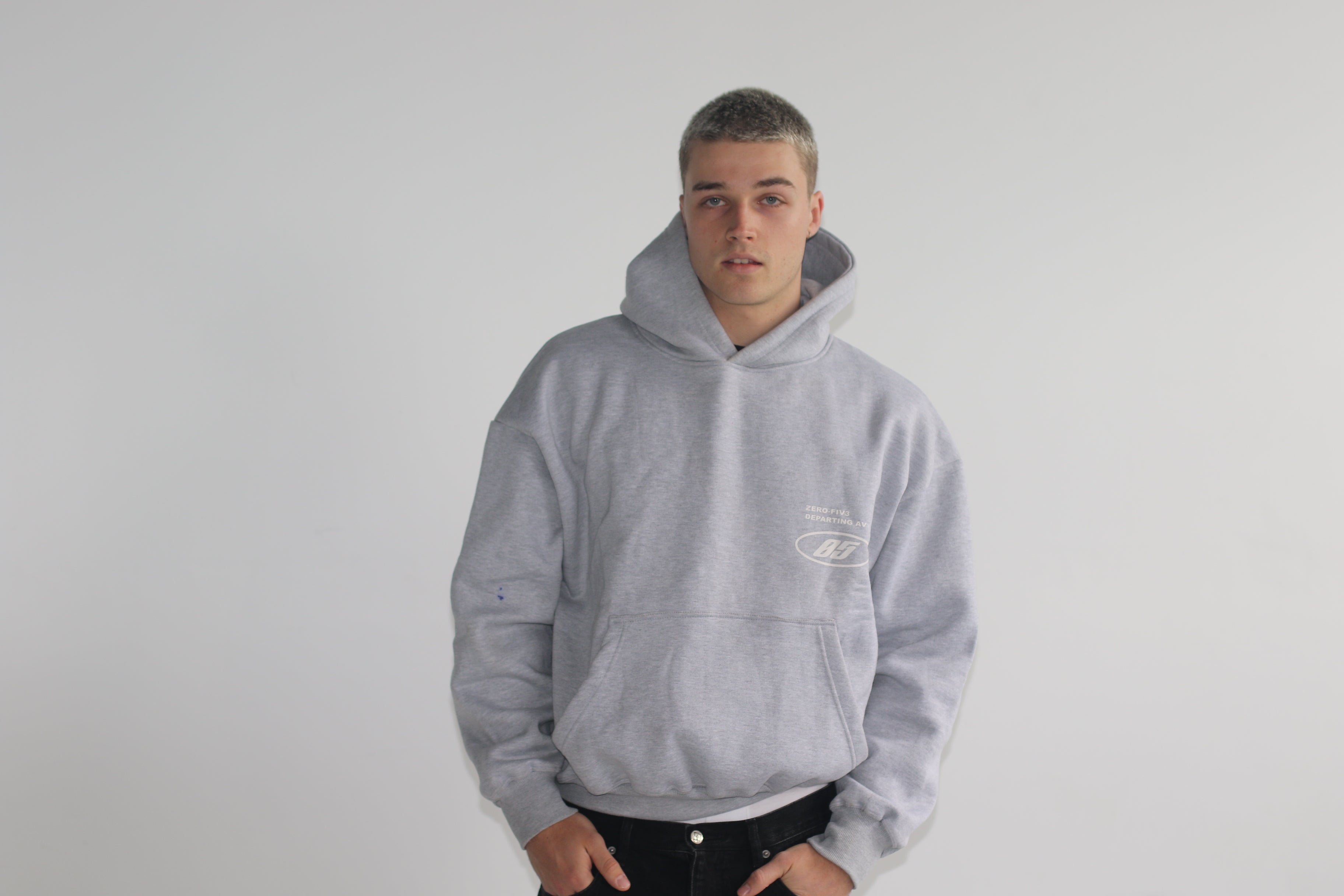Grey Boxy Heavyweight Hood
