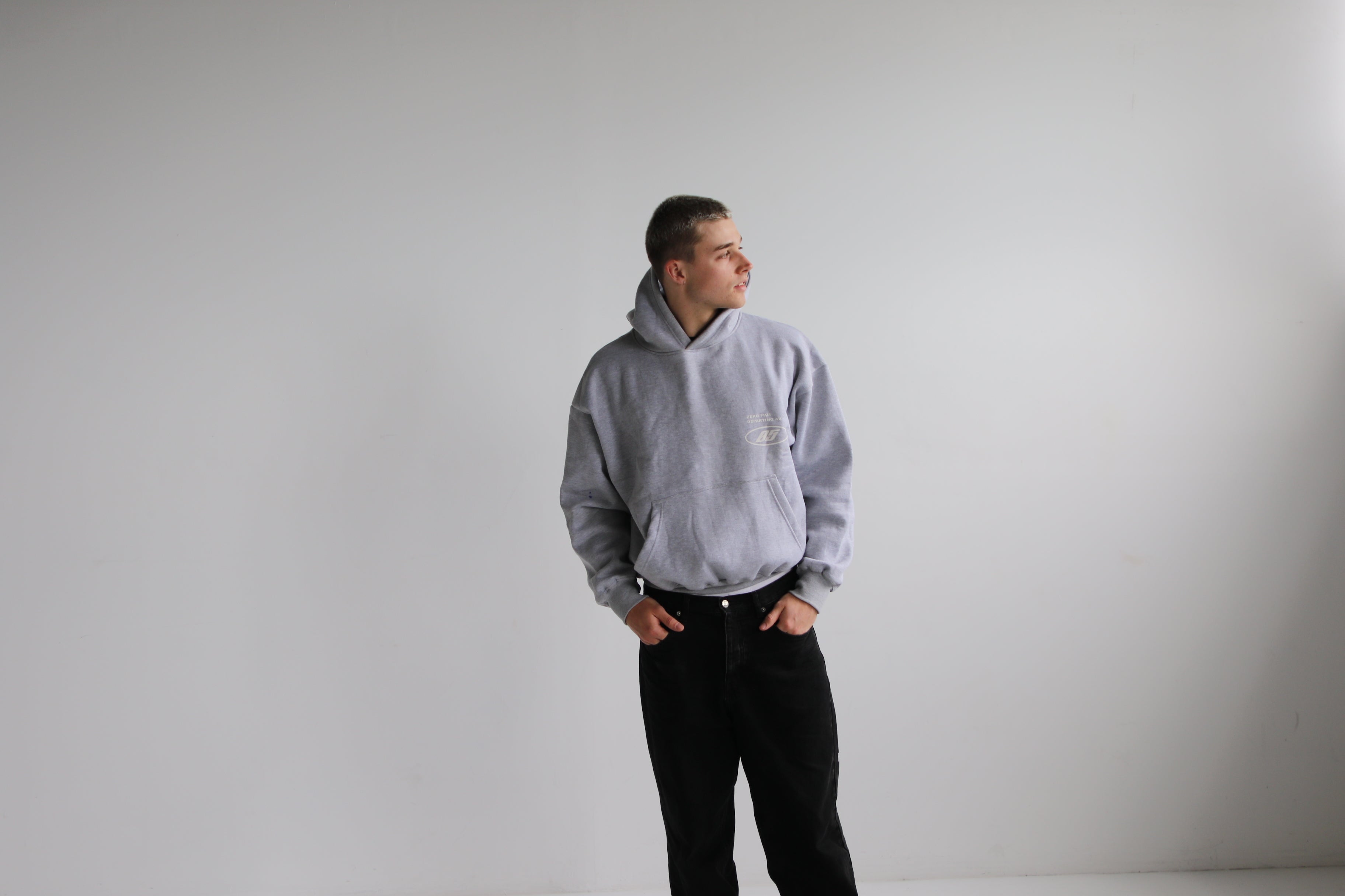 Grey Boxy Heavyweight Hood