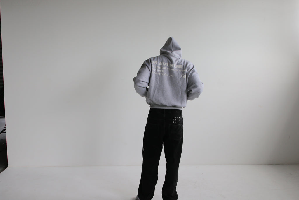 Grey Boxy Heavyweight Hood