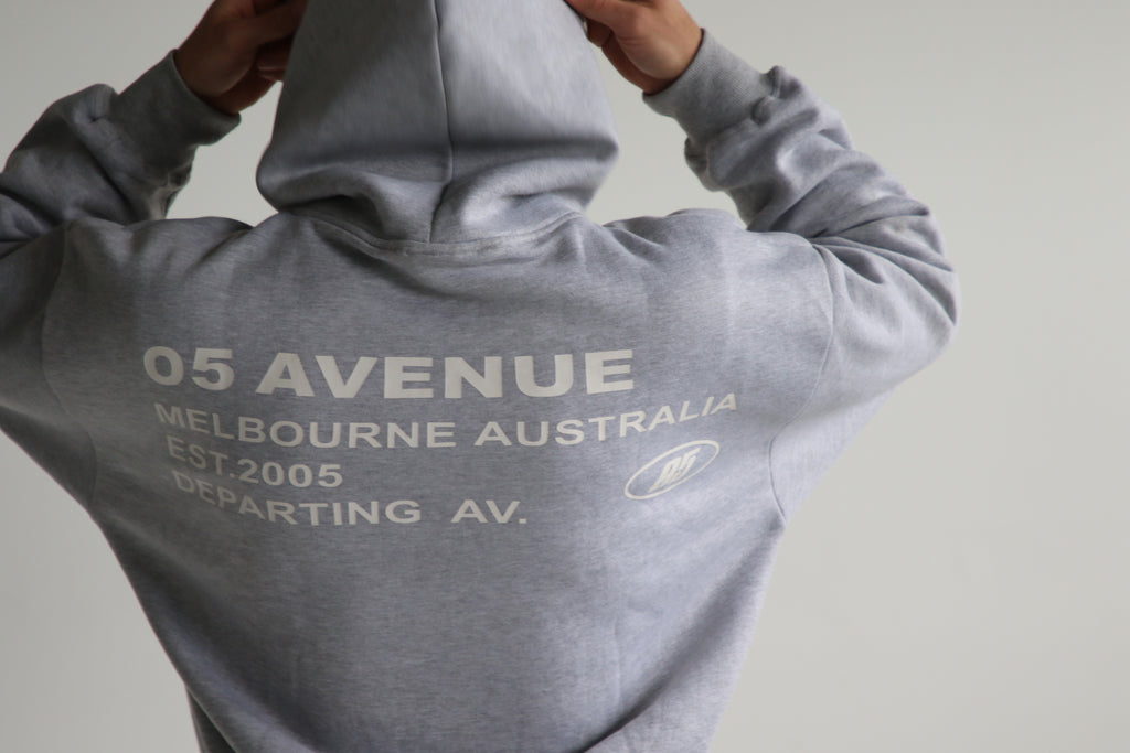 Grey Boxy Heavyweight Hood