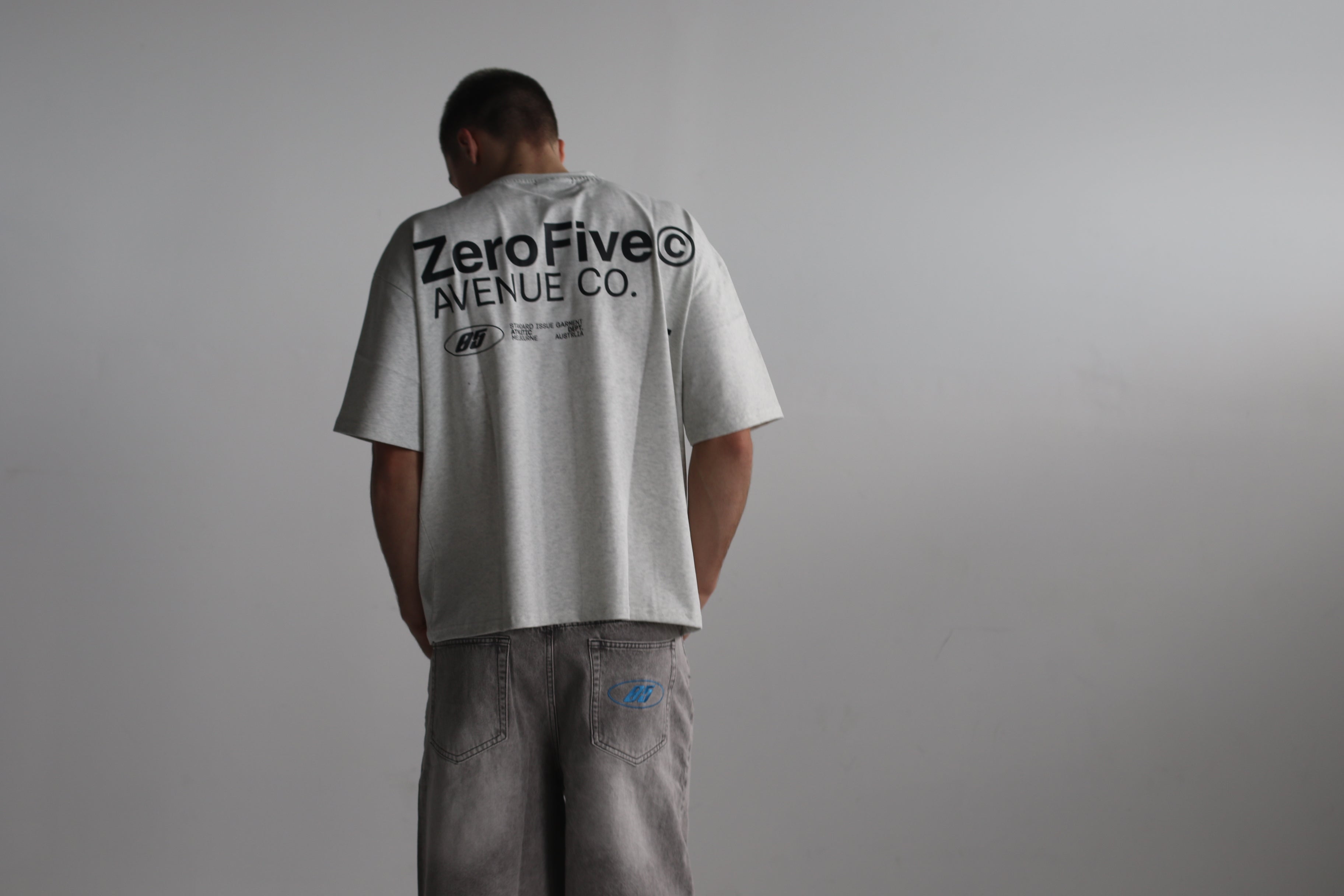 Washed Grey Baggy Jort