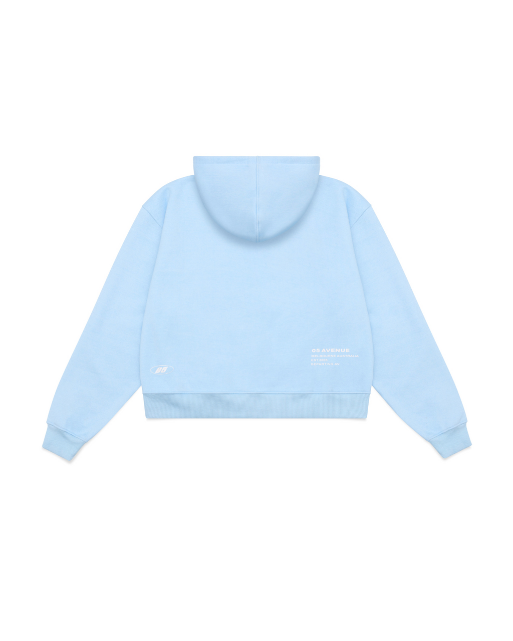 Baby Blue Zip-Up Hoodie