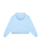 ZIP-UP HOODIE - BABY BLUE