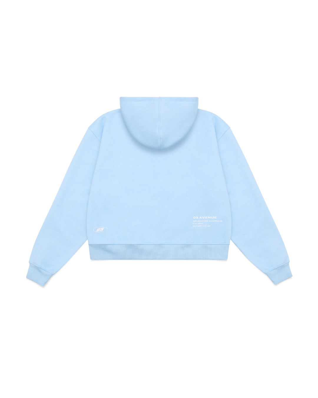Baby Blue Zip-Up Hoodie