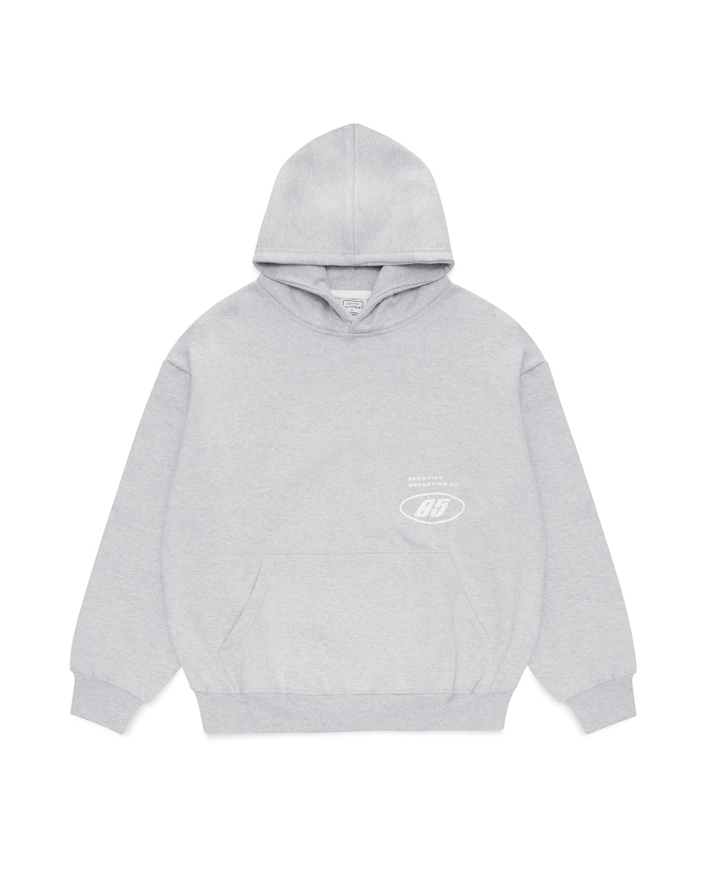 DEPARTING AV BOXY HOOD - GREY