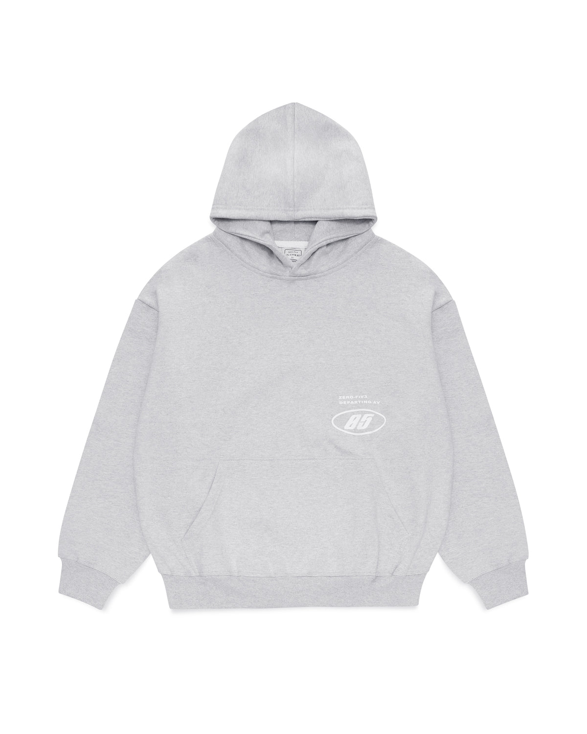 DEPARTING AV BOXY HOOD - GREY
