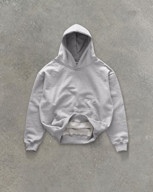 DEPARTING AV BOXY HOOD - GREY