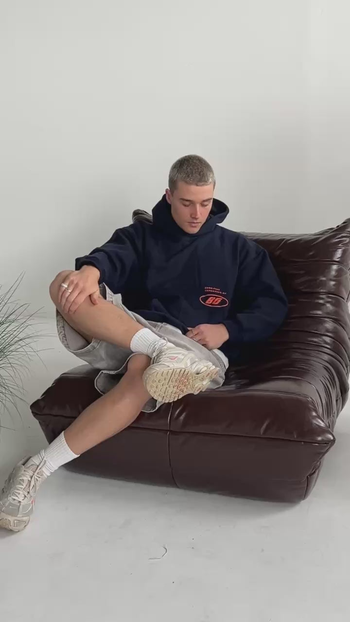 Navy Boxy Heavyweight Hood